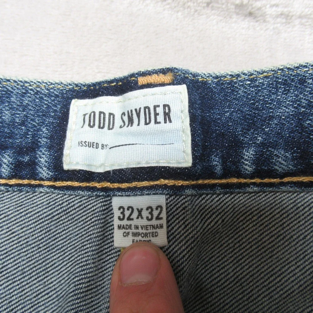 Todd Snyder Jeans Mens 32x29 Blue‎ Denim Stretch 5 Pocket Medium Wash Everyday